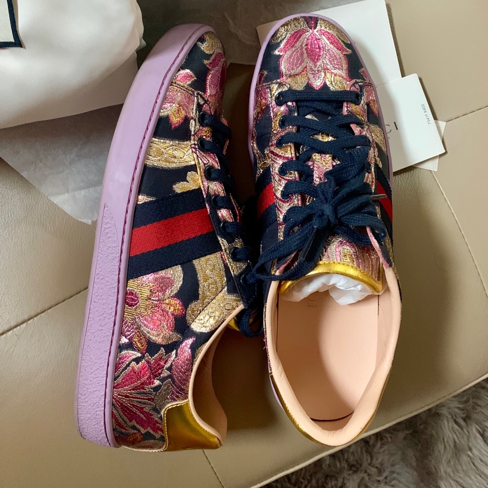 Sold x Gucci Ace Florals - Picture 1 of 8